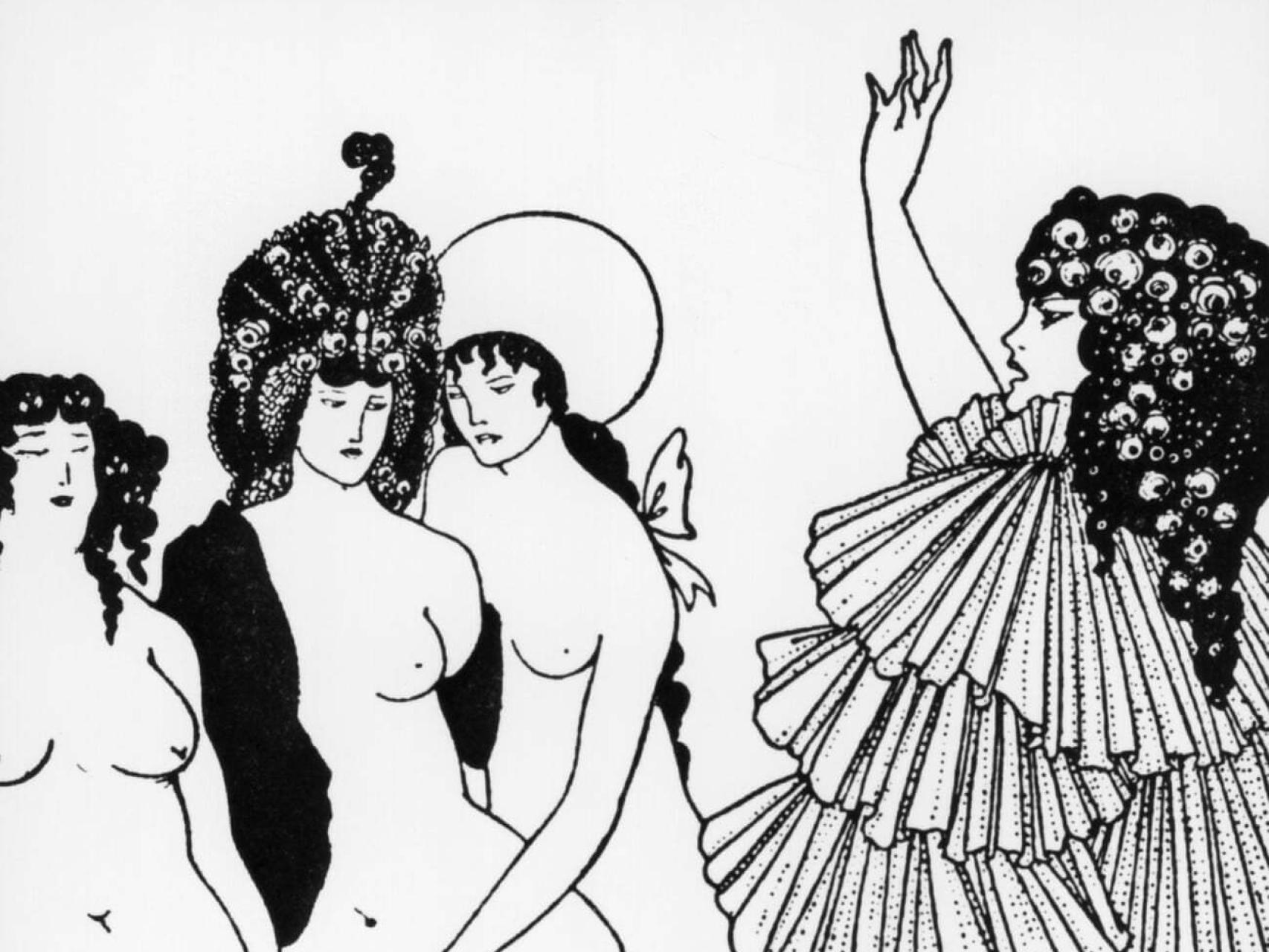 Mujeres en huelga sexual: las 8 ilustraciones eróticas de Aubrey Beardsley para Lisístrata (1896)