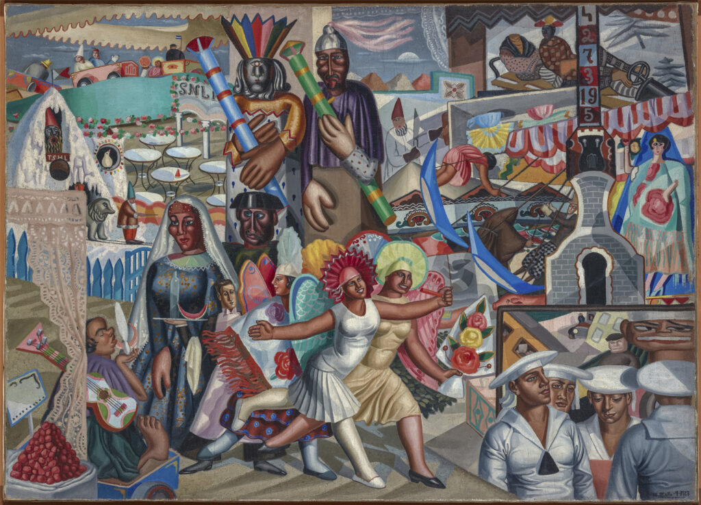 Tema Antonio Lucas. Maruja Mallo, La Verbena, 1927. Firma: Museo Reina Sofía.