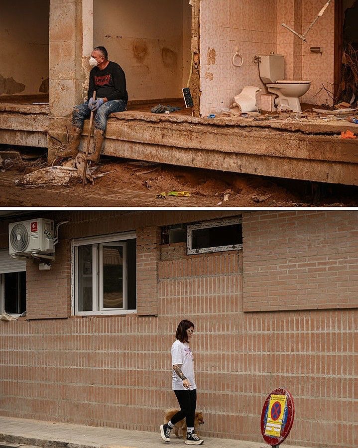 Antes y después de la DANA en Valencia, fotografía de David Ramos