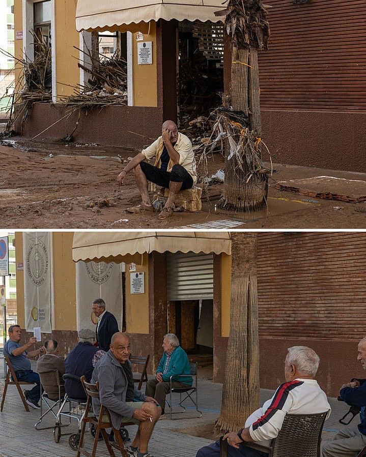 Antes y después de la DANA en Valencia, fotografía de David Ramos
