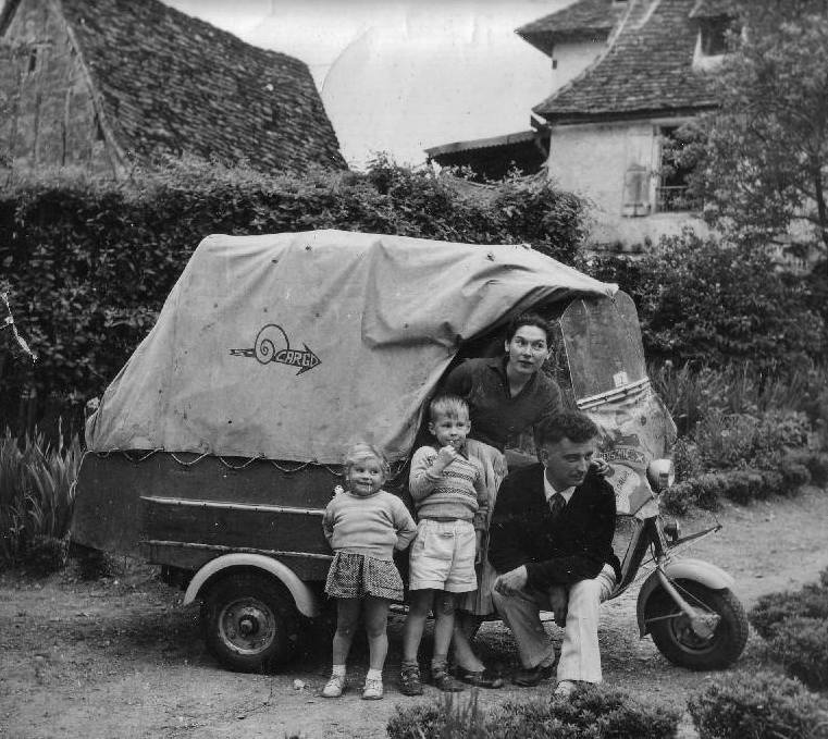 Llegada a la casa de la familia Montin en Carennac: 26 de abril de 1957.