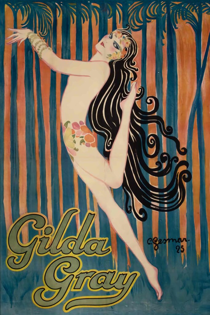 Cartel de Gilda Gray, obra de Charles Gesmar, 1925