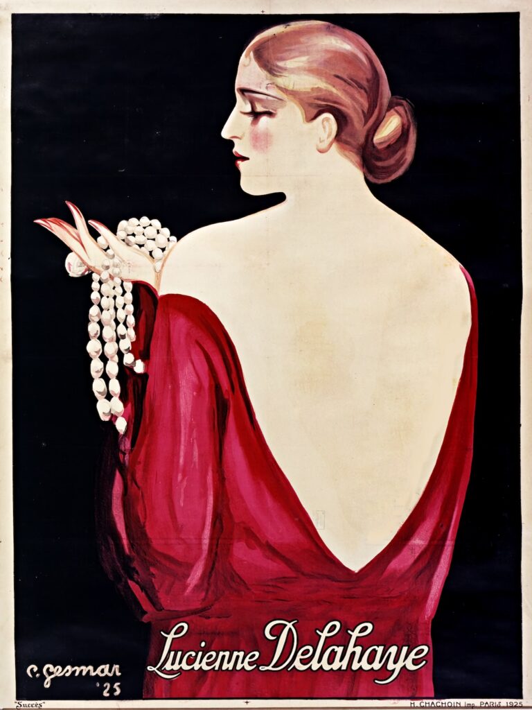 Cartel de Lucienne Delahaye realizado por Charles Gesmar, 1925
