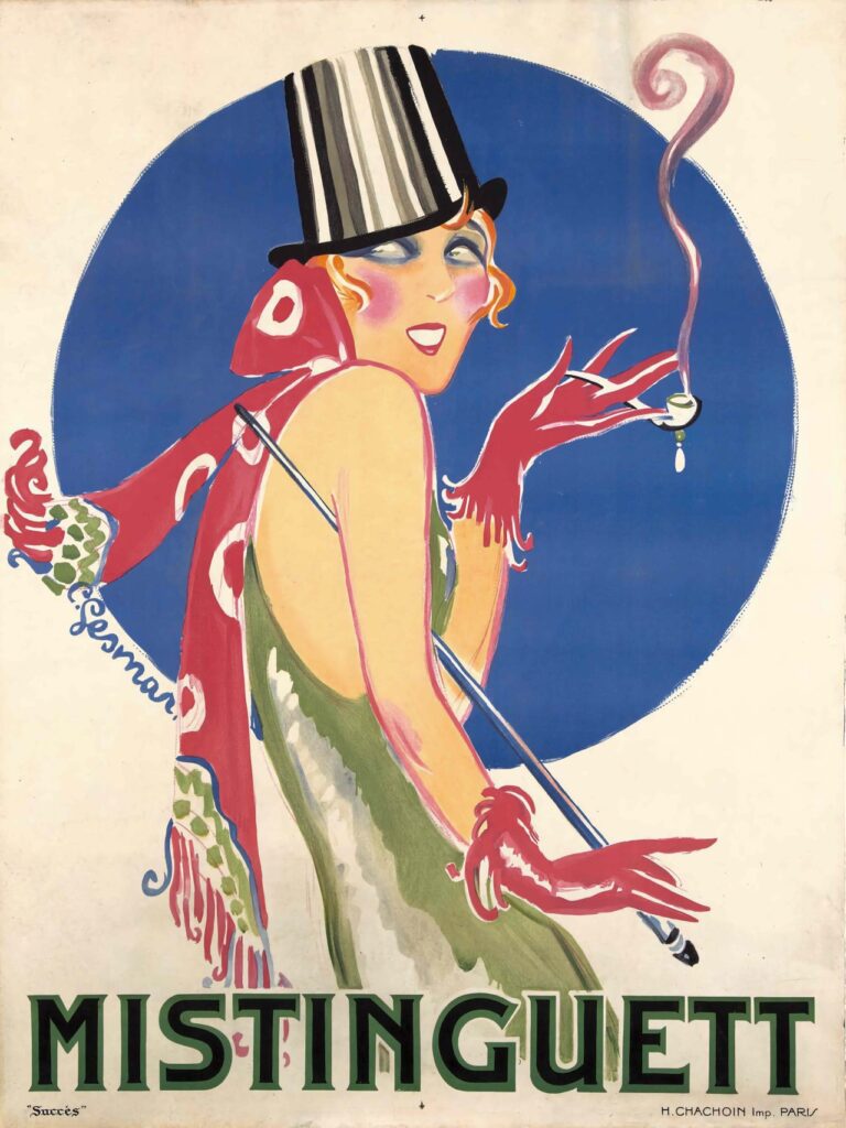 Póster Mistinguett de Charles Gesmar, 1925