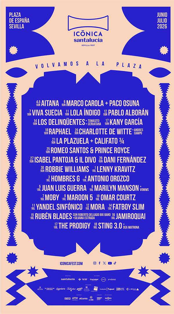 Cartel Icónica Santalucía Sevilla Fest 2026.