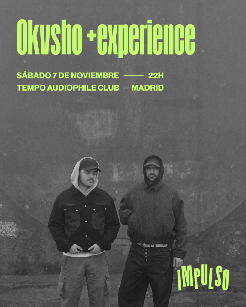 Cartel del concierto de Okvsho +experience en Madrid
