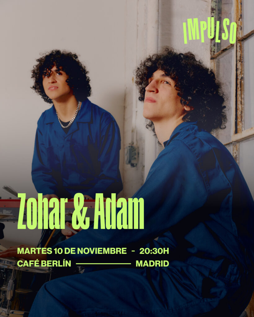 Cartel del concierto de Zohar & Adam en Madrid